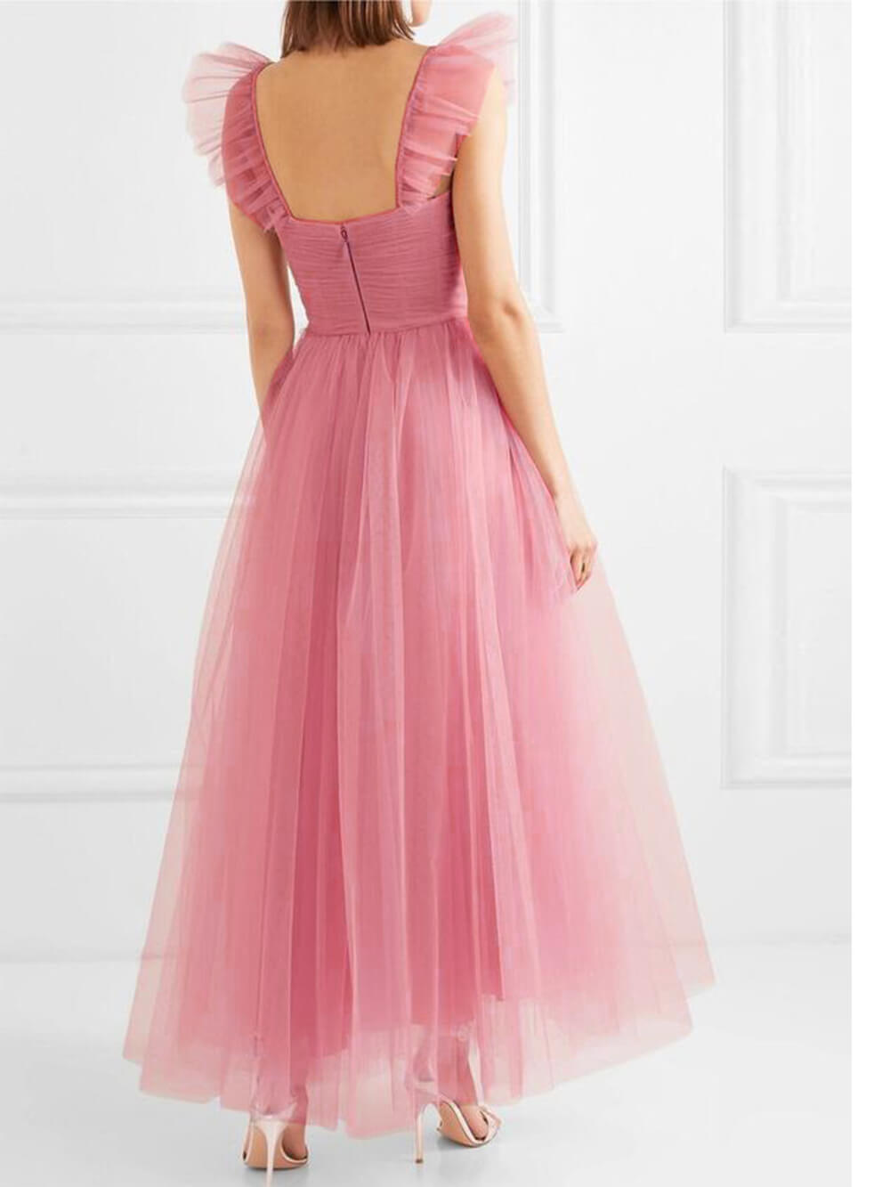 Slim Fit Color Midi Dress