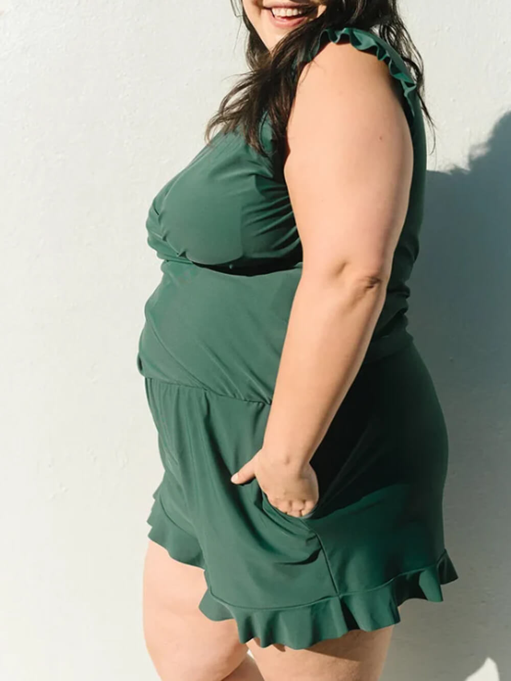 Swim Romper Built-in Bra