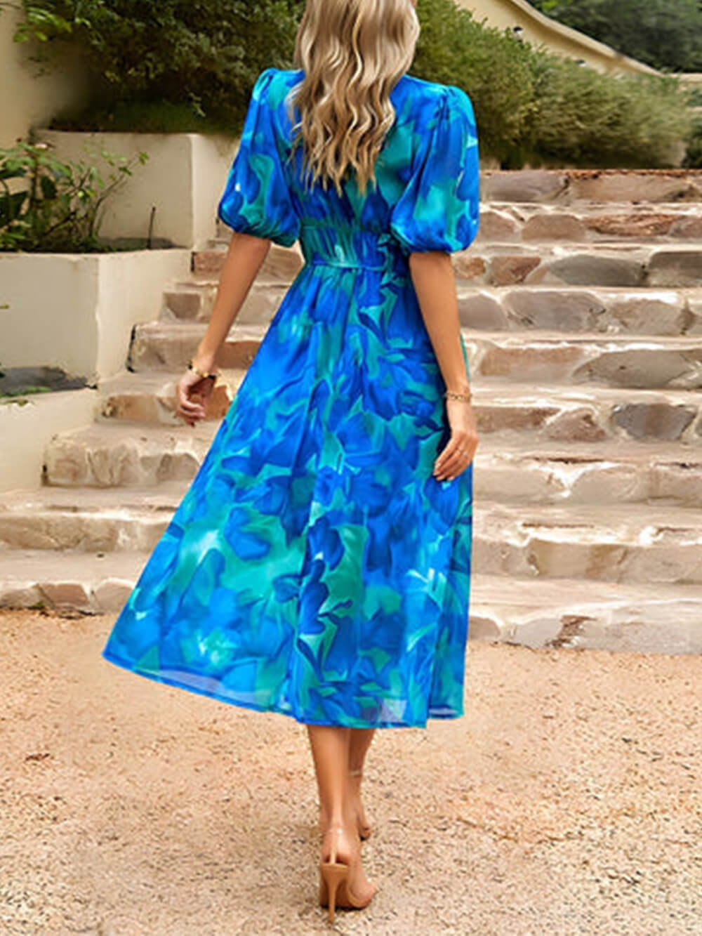 Printed Midi Dress