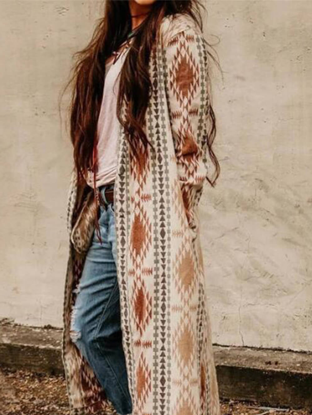 Aztec Cardigan Coat