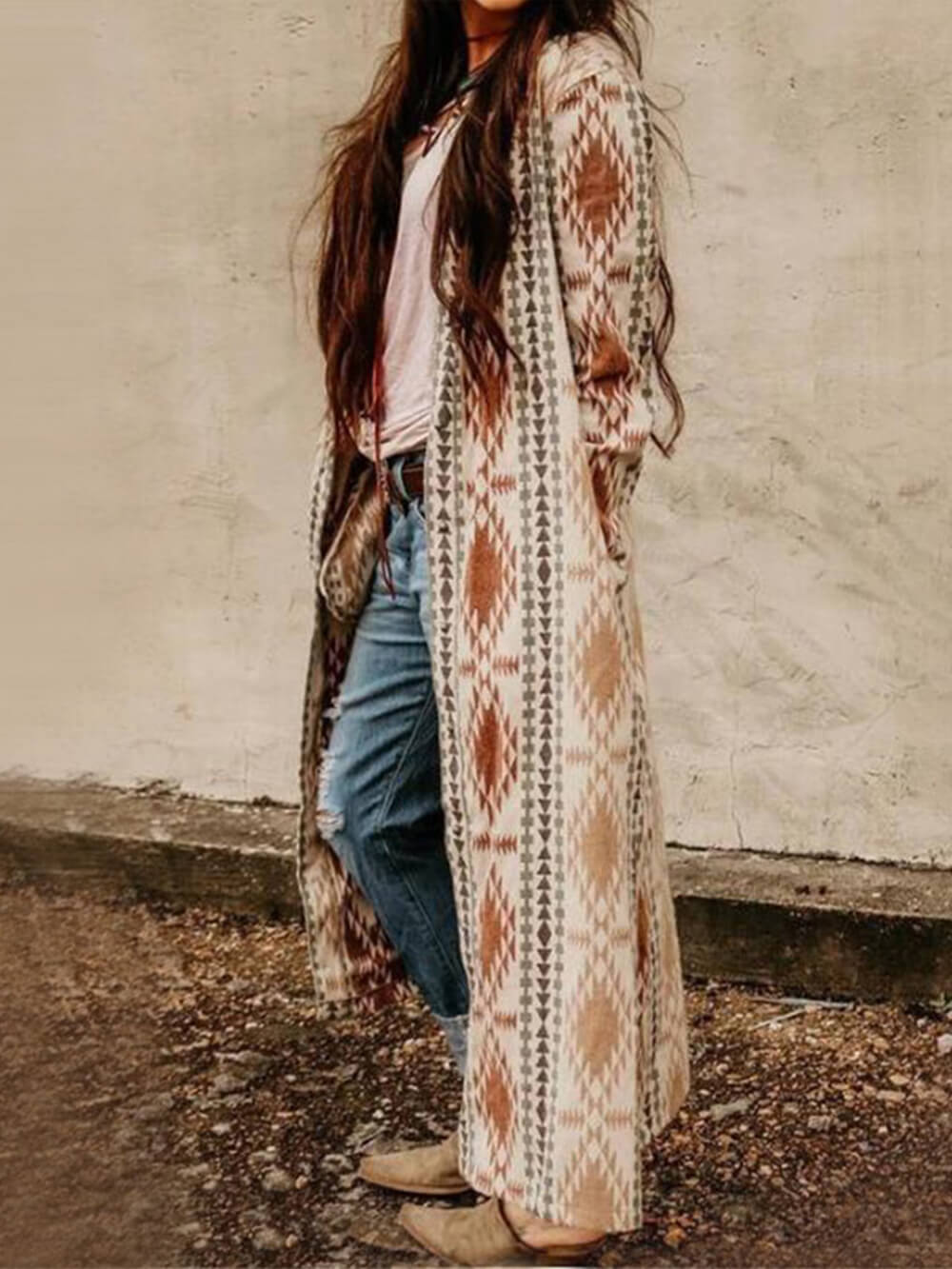 Aztec Cardigan Coat