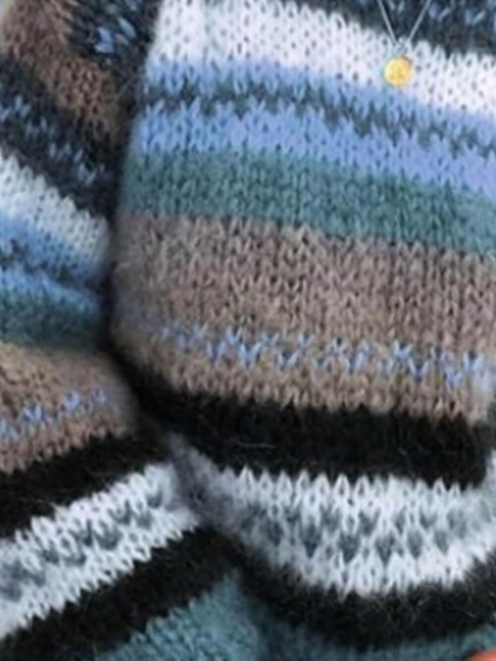 Rainbow Loose Warm Knit Sweater