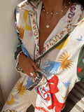 Tropical Graphic Print Two-piece Set