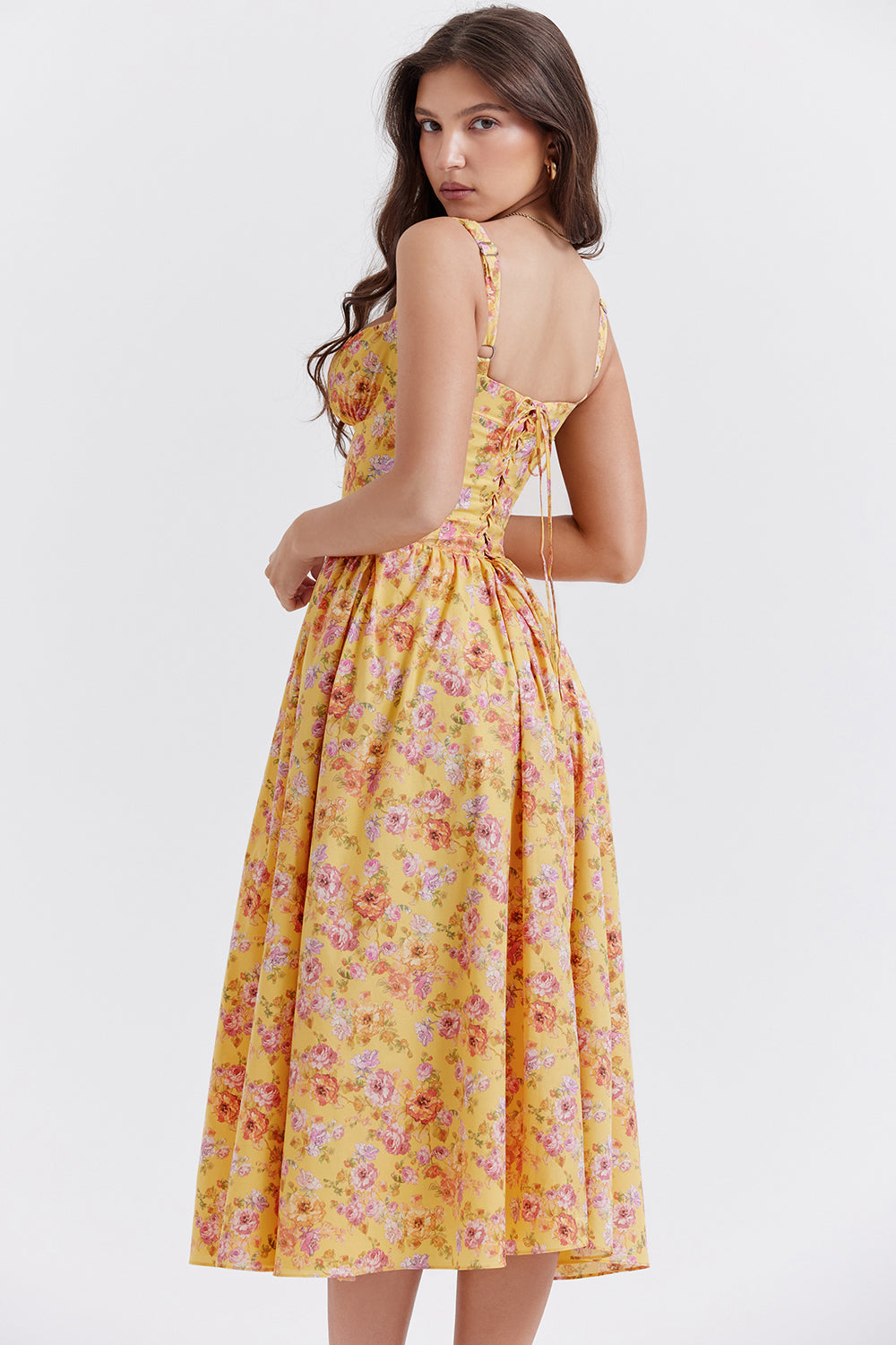 Sweetheart Neck Sleeveless Midi Dress