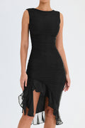 Sleeveless Ruffle Midi Dress