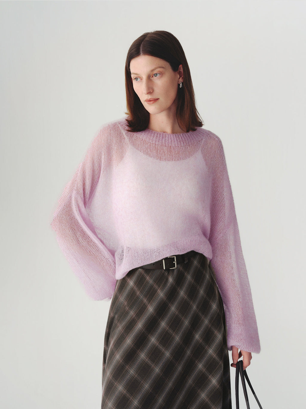 Cashmere-silk Relaxed Pullover Sweater