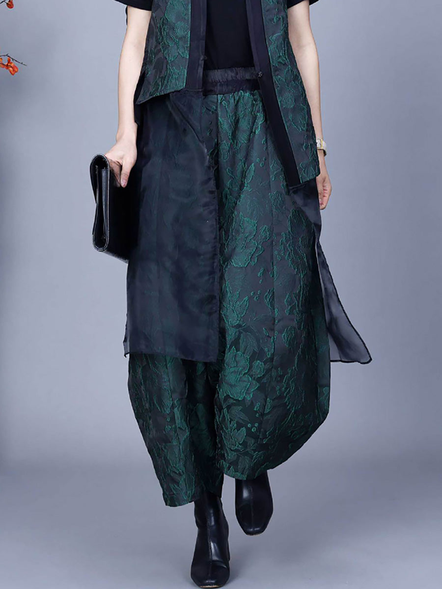 Flower Print Spring Loose Harem Pants Pa1018