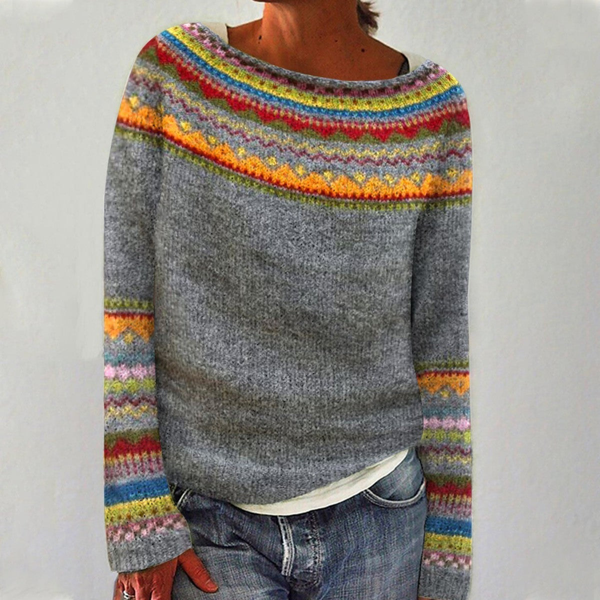Ismena – Retro Knitted Sweater