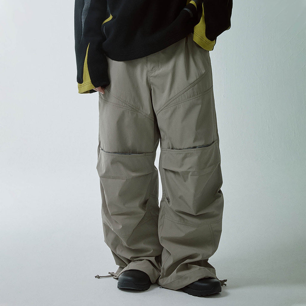 Wide-leg Panel Utility Pants