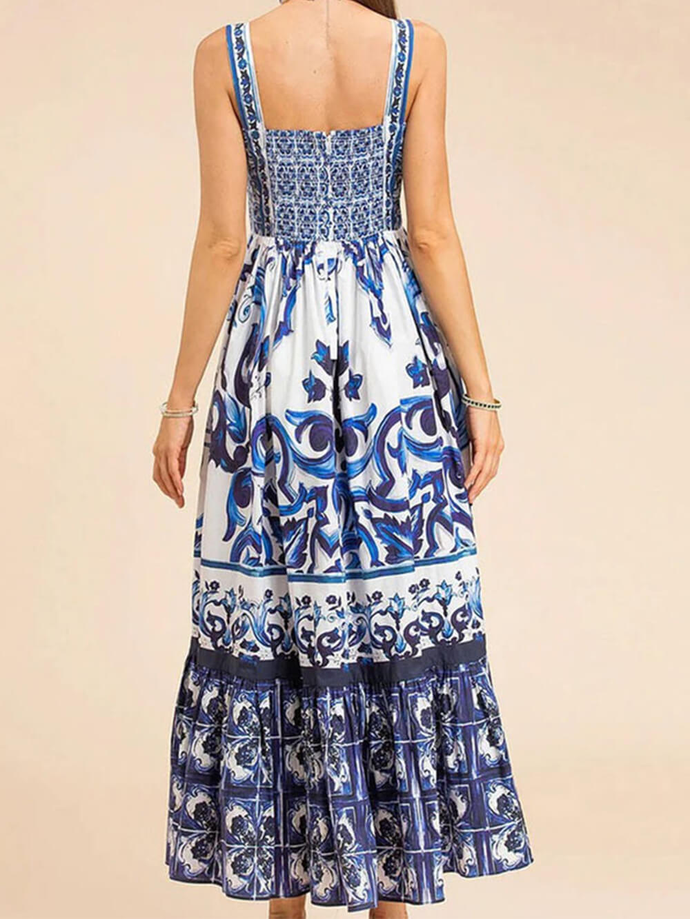 Sling Print Loose Dress