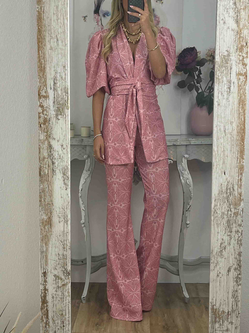 Style Printed Flared Pants