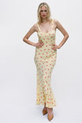 U-neck Sleeveless Fishtail Midi Dress