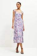 Sleeveless Split Midi Dress