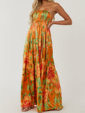 Sunset Smocked Tube Jumpsuit