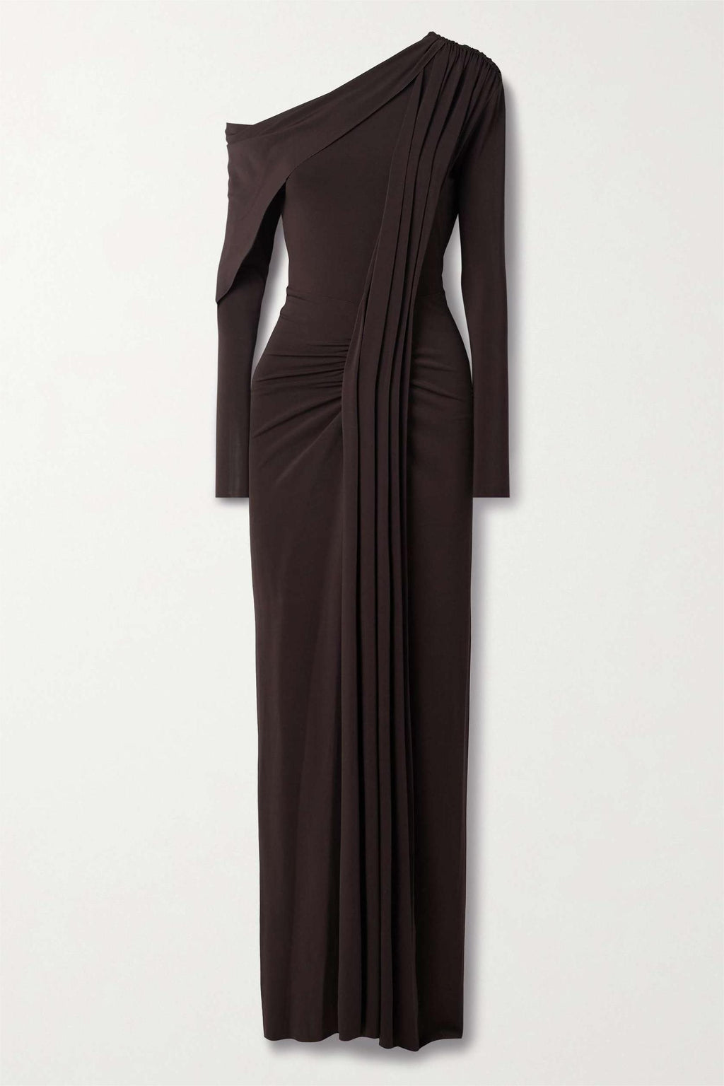 Jersey Off-shoulder Maxi Dress