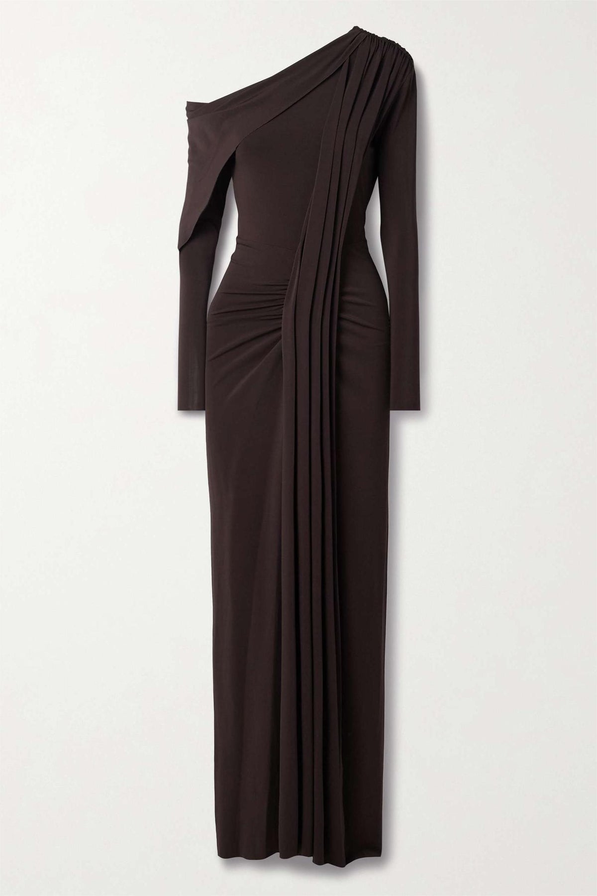 Jersey Off-shoulder Maxi Dress