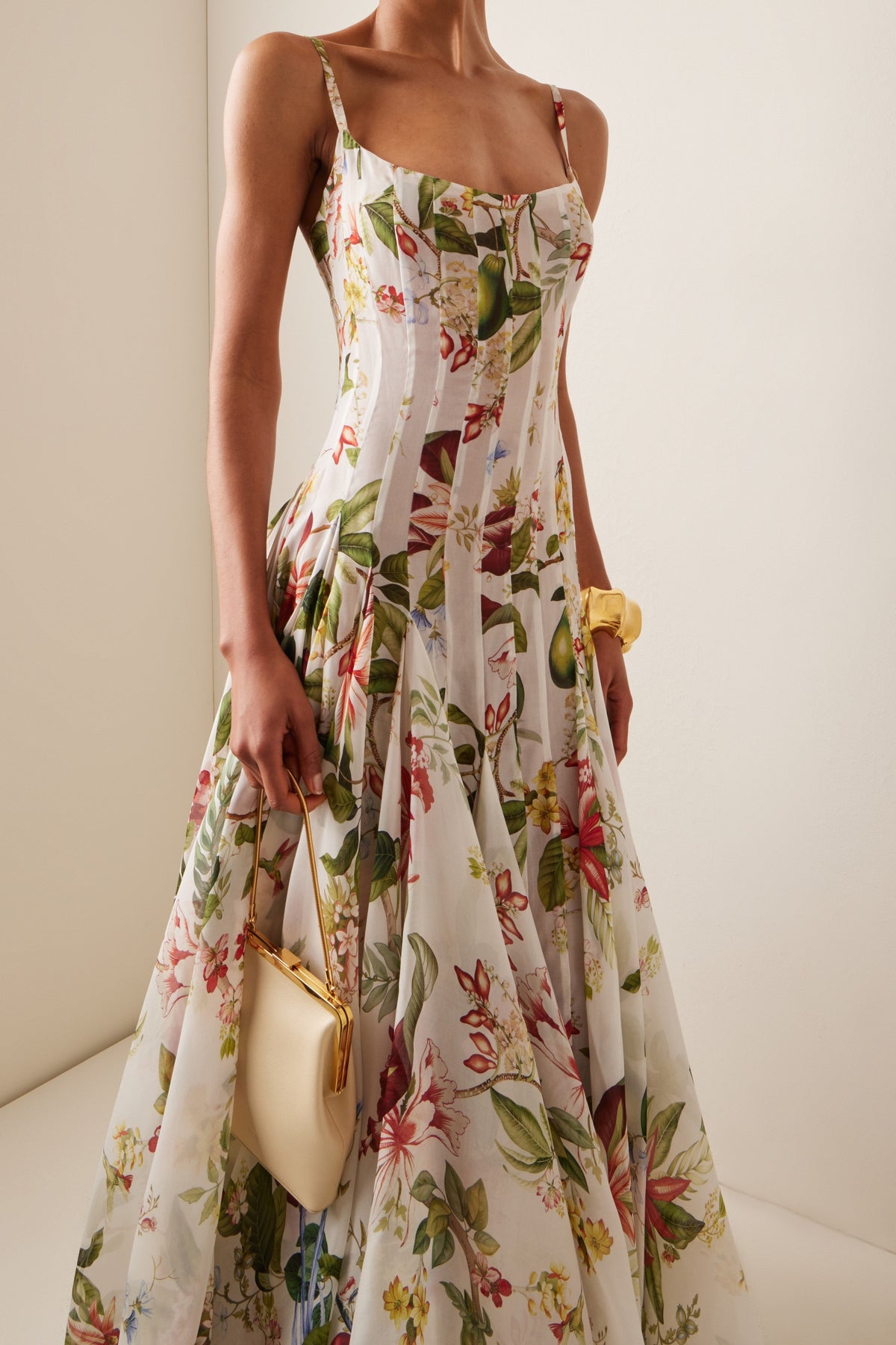Ruched Sweetheart Neck Maxi Dress
