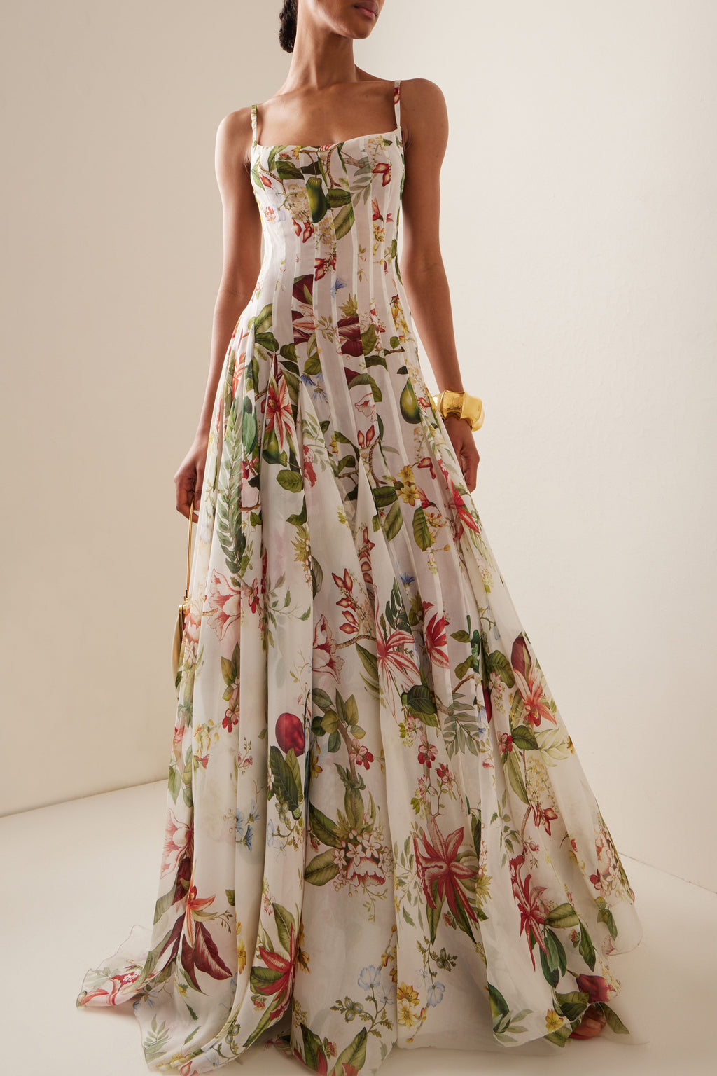 Ruched Sweetheart Neck Maxi Dress