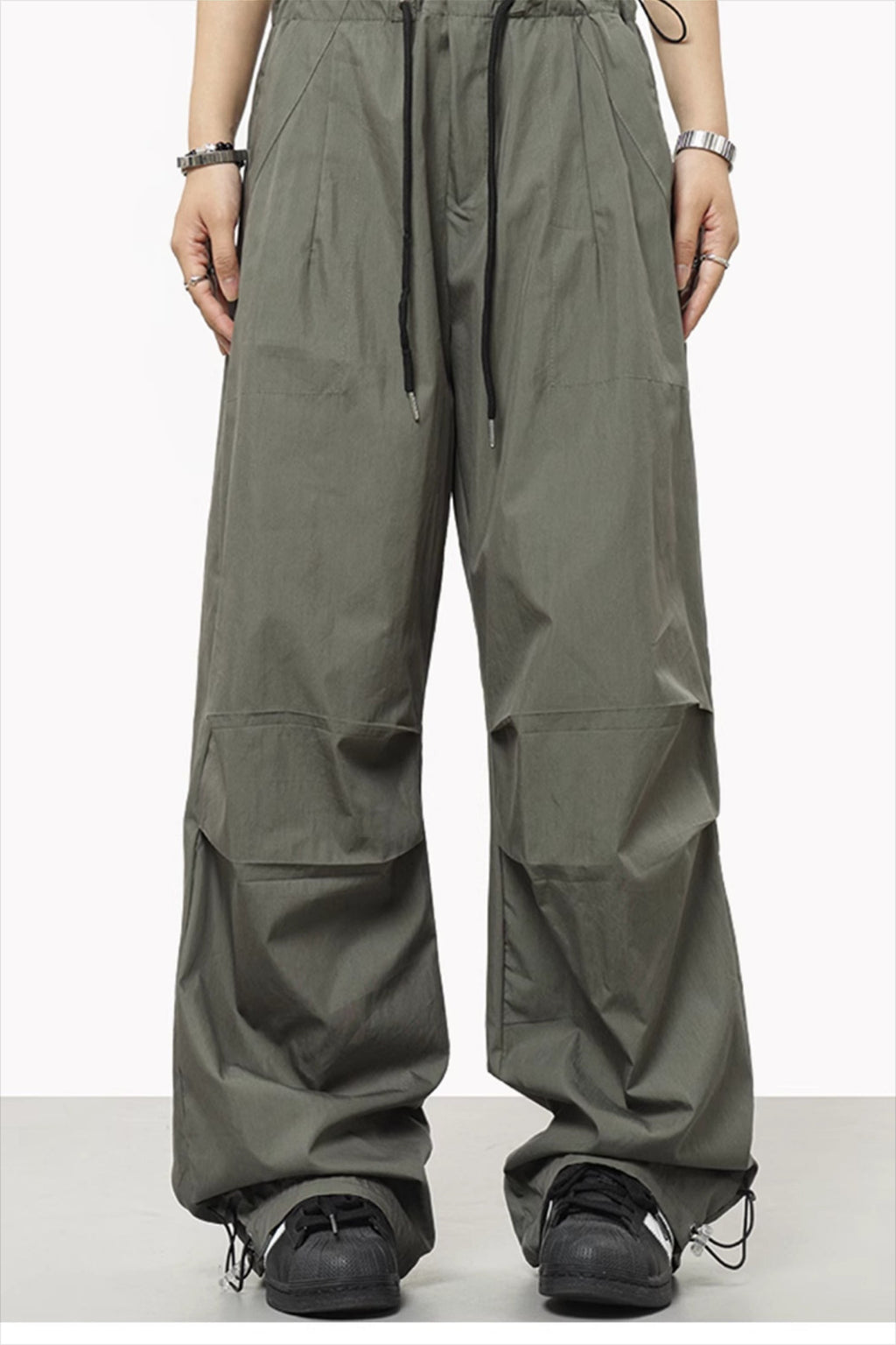 Athletic Drawstring Elastic Waist Pants