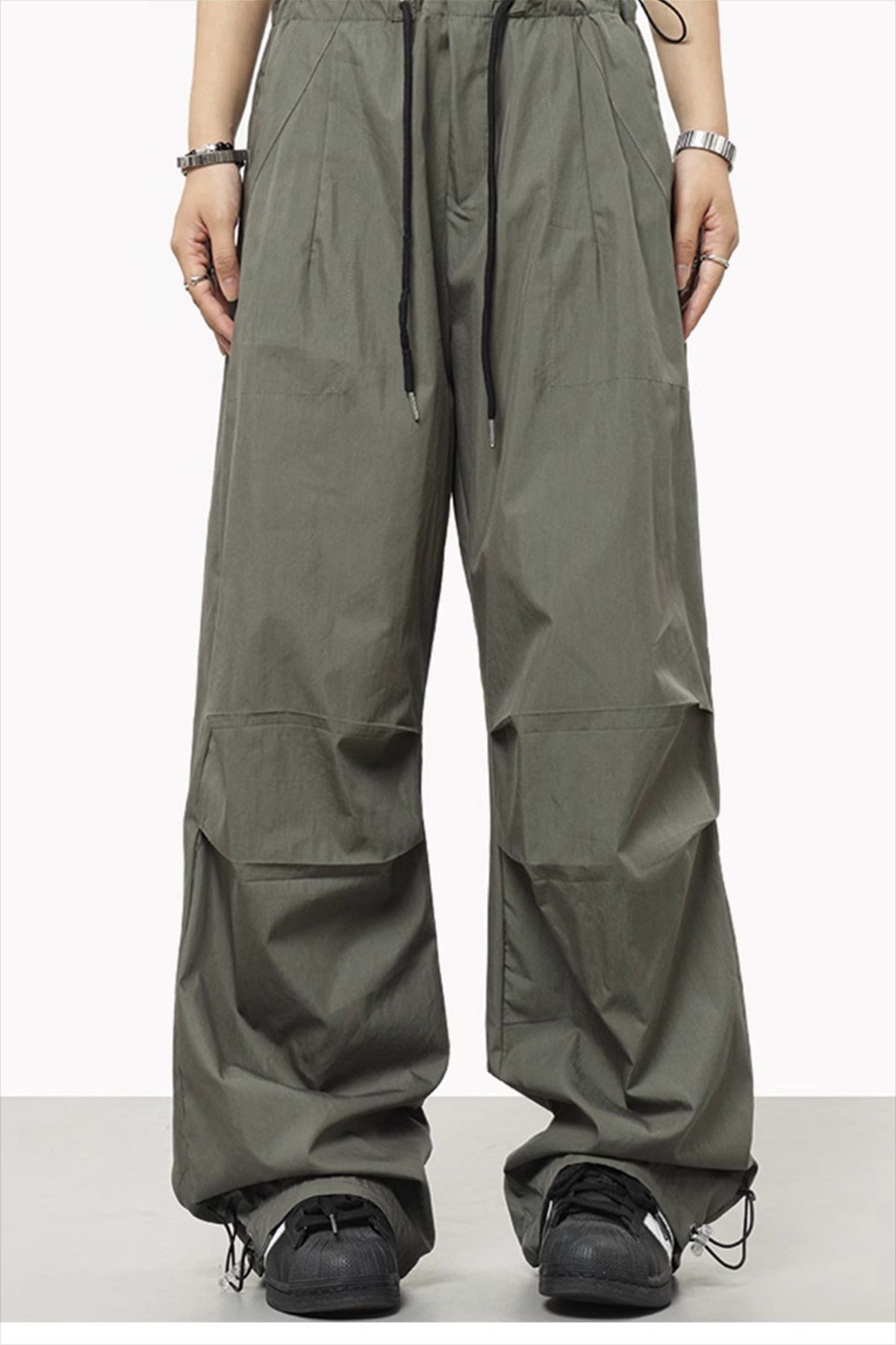 Athletic Drawstring Elastic Waist Pants