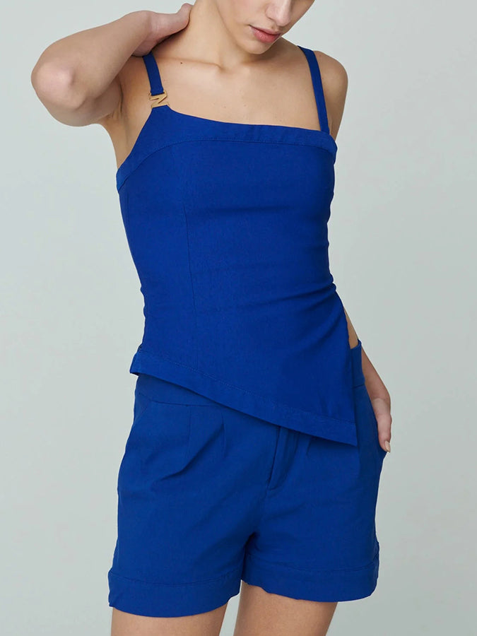 Blue Sling Top and Shorts or Bikini