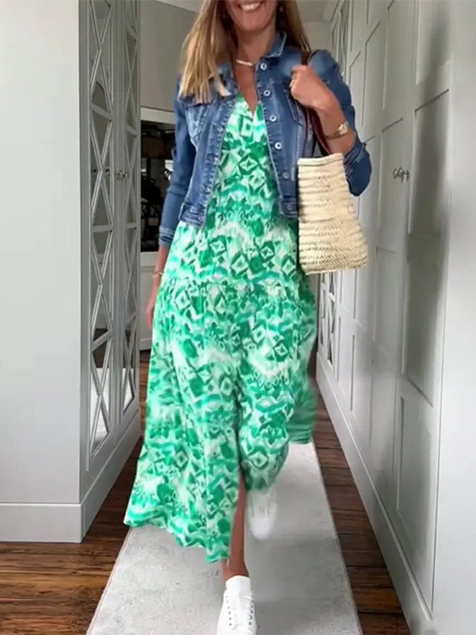 Long Sleeves Shirt Collar Midi Dress