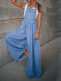 Denim Wide-leg Pants Jumpsuits