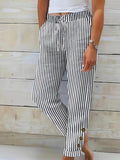 Striped Drawstring Pants