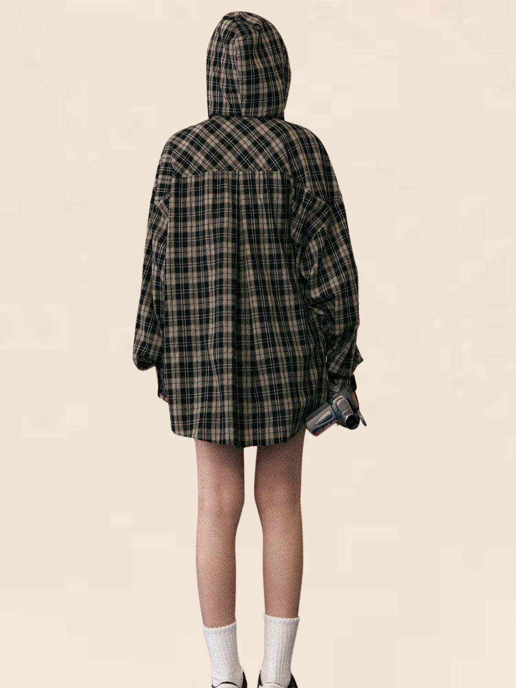 Plaid Bow Tie Two-piece Set-up