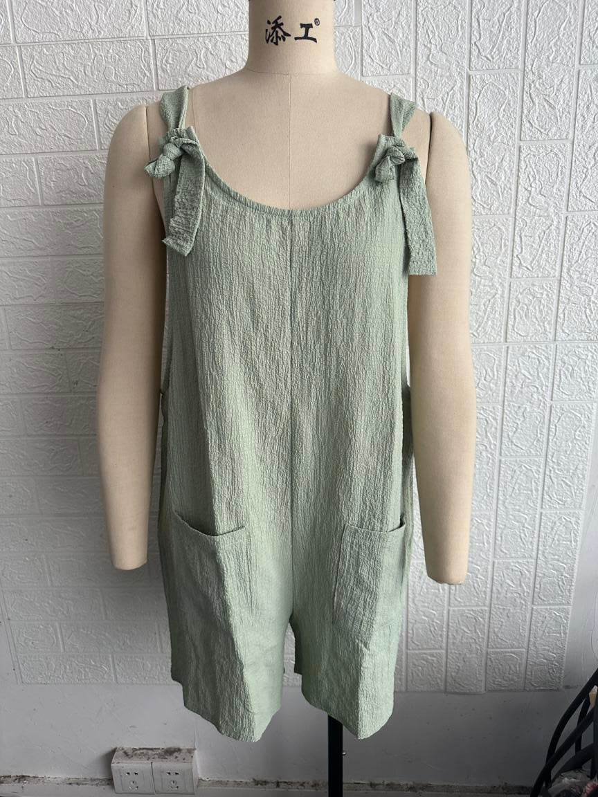 Clothing Summer Suspenders Shorts Jumpsuit Suspender Pants