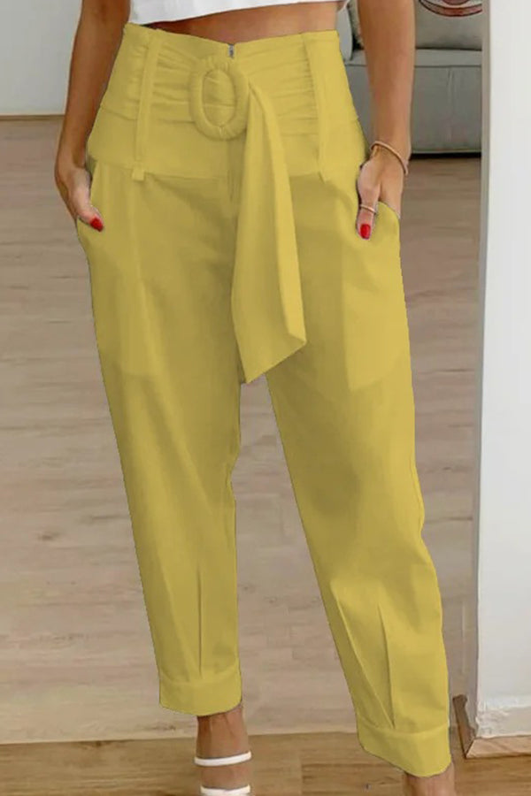 High Waisted Suit Pants