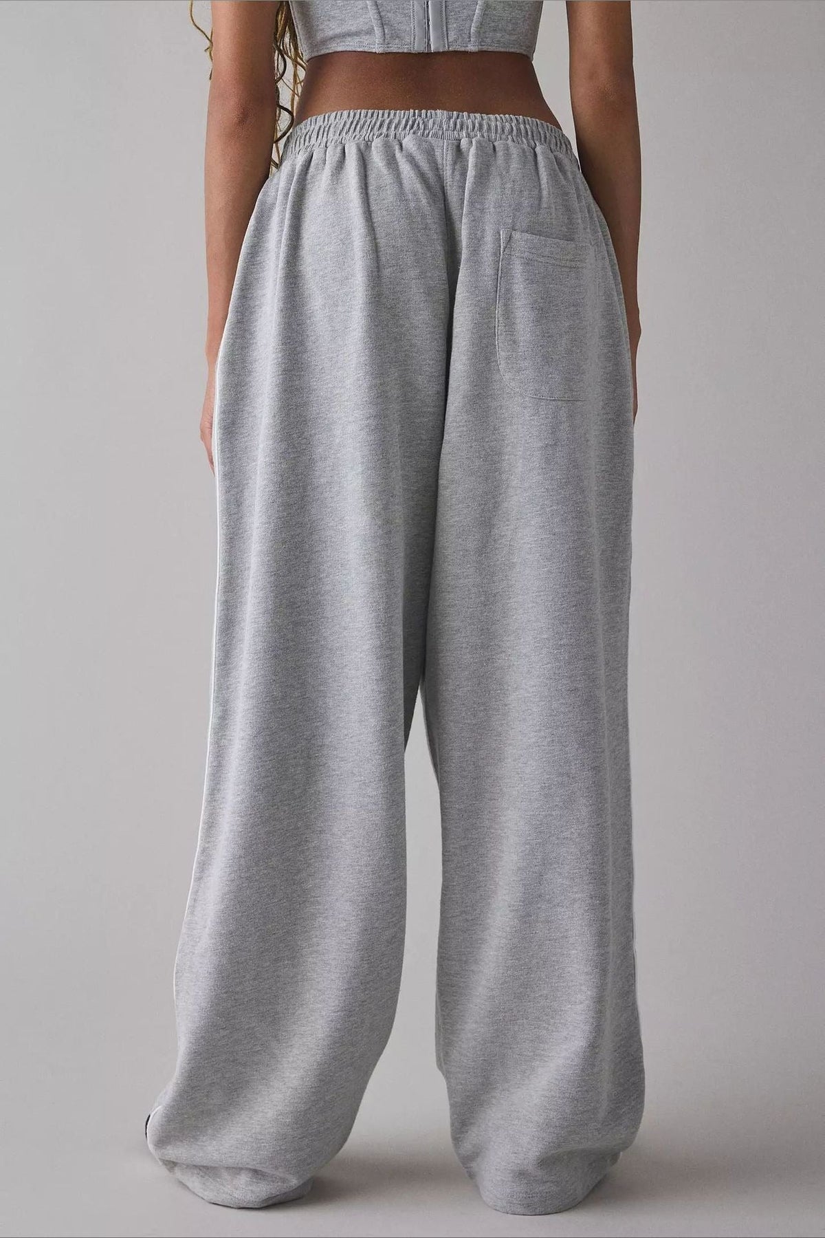 Elastic Waist Loose Fit Pants