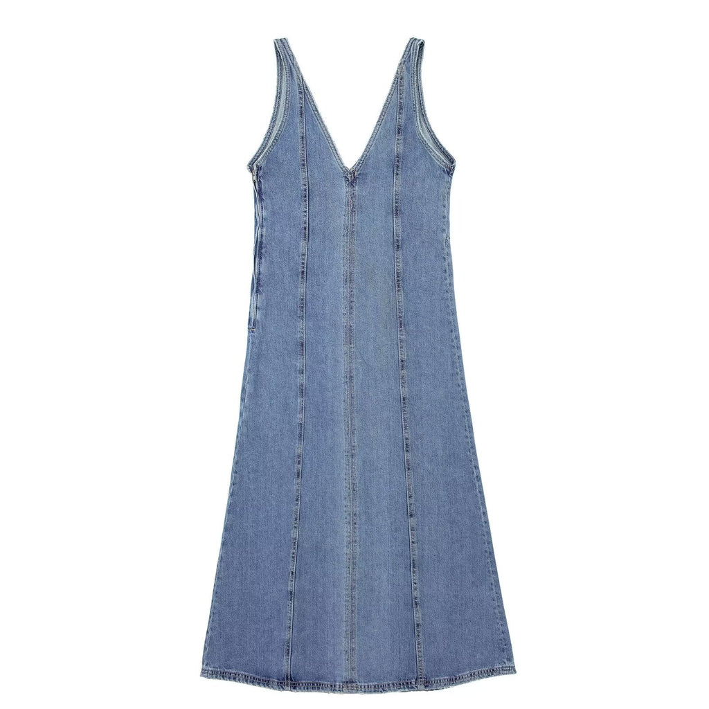 Clothing Denim Midi Dress