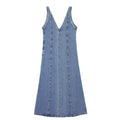 Clothing Denim Midi Dress
