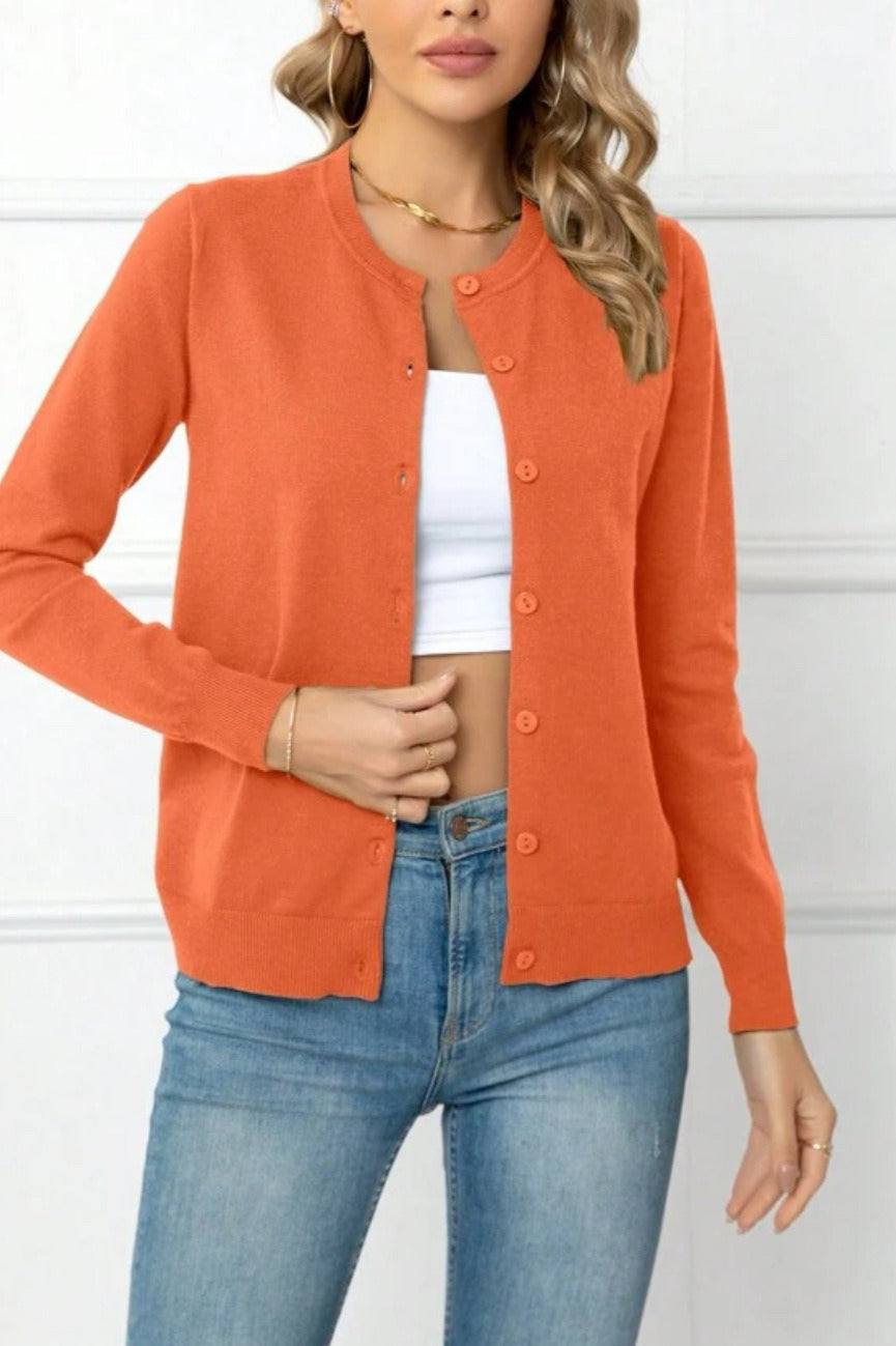 Color Knit Cardigan