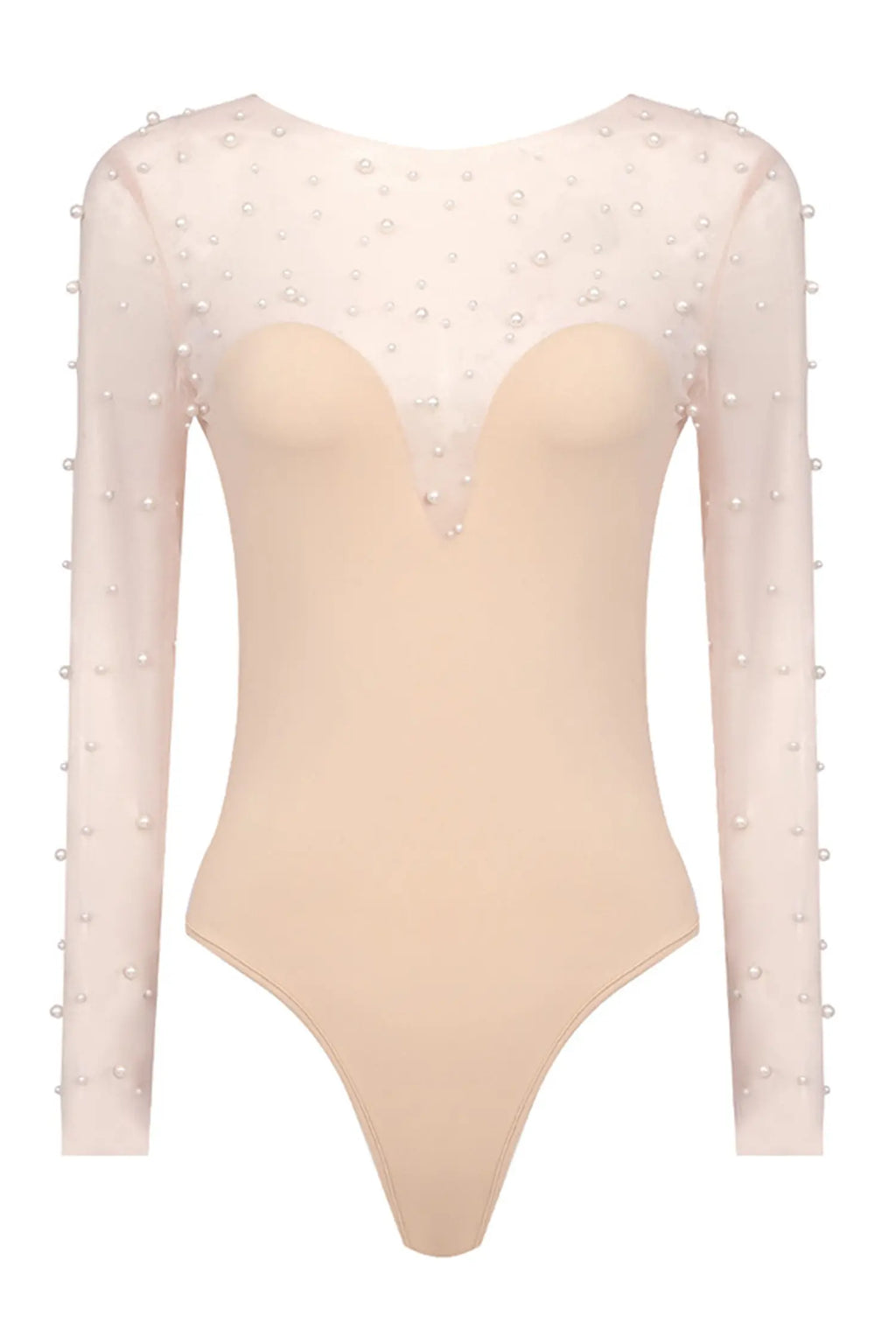 Dobbin White Mesh Bodice Jumpsuit