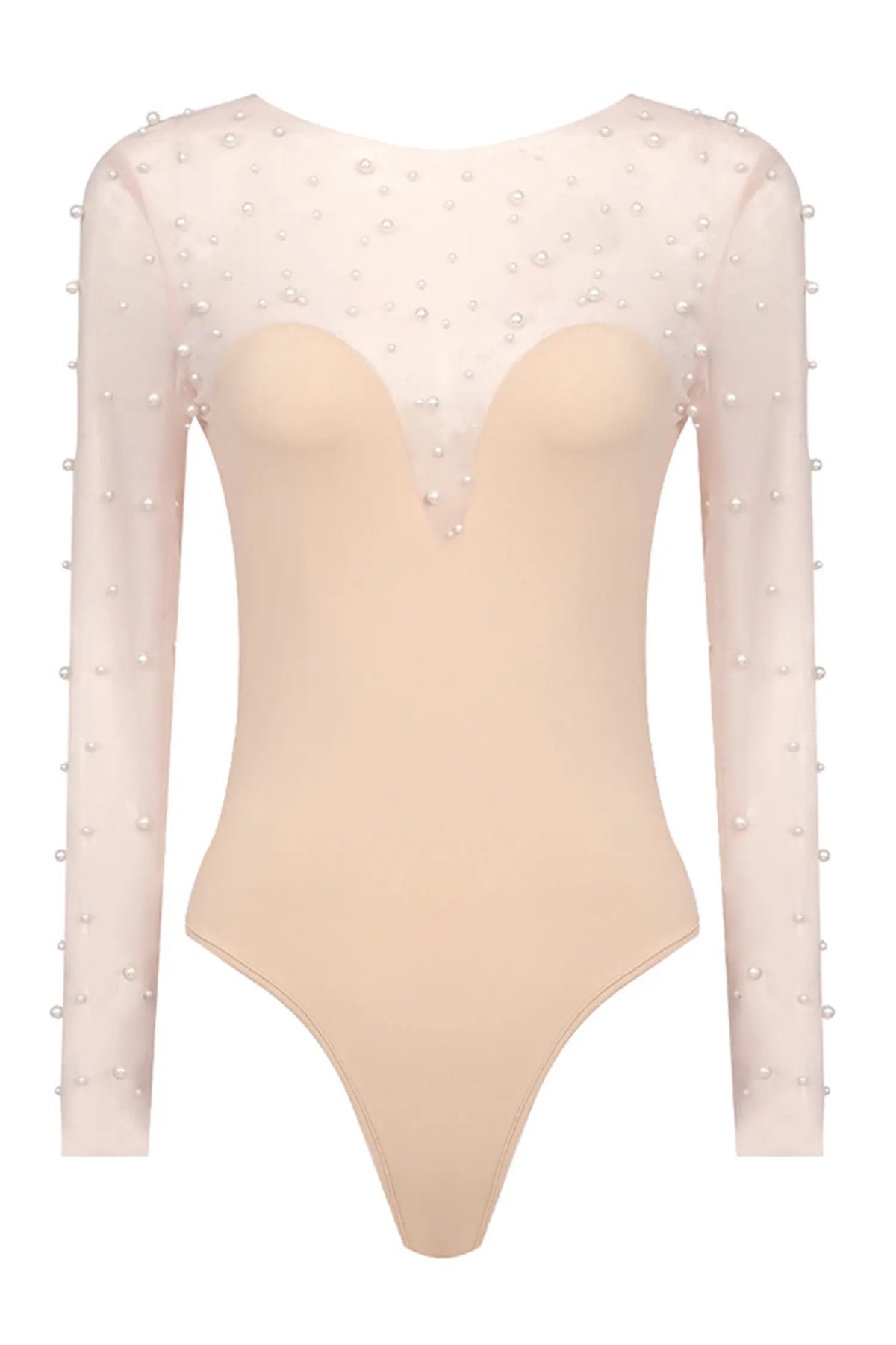 Dobbin White Mesh Bodice Jumpsuit