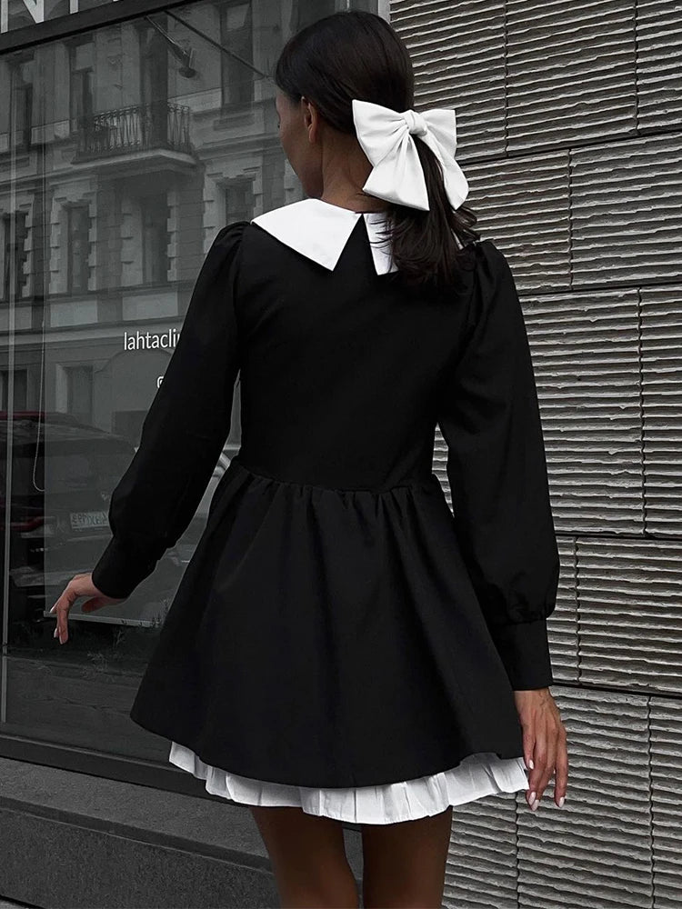 Splice Mini Dress for Party Club Night Folds ’s Evening Dress Hot Street Dresses