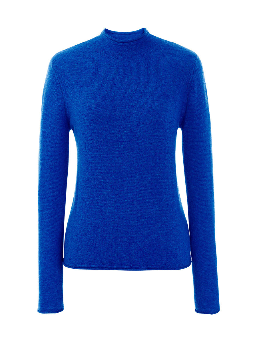 100% Cashmere Round Neck Knit Sweater