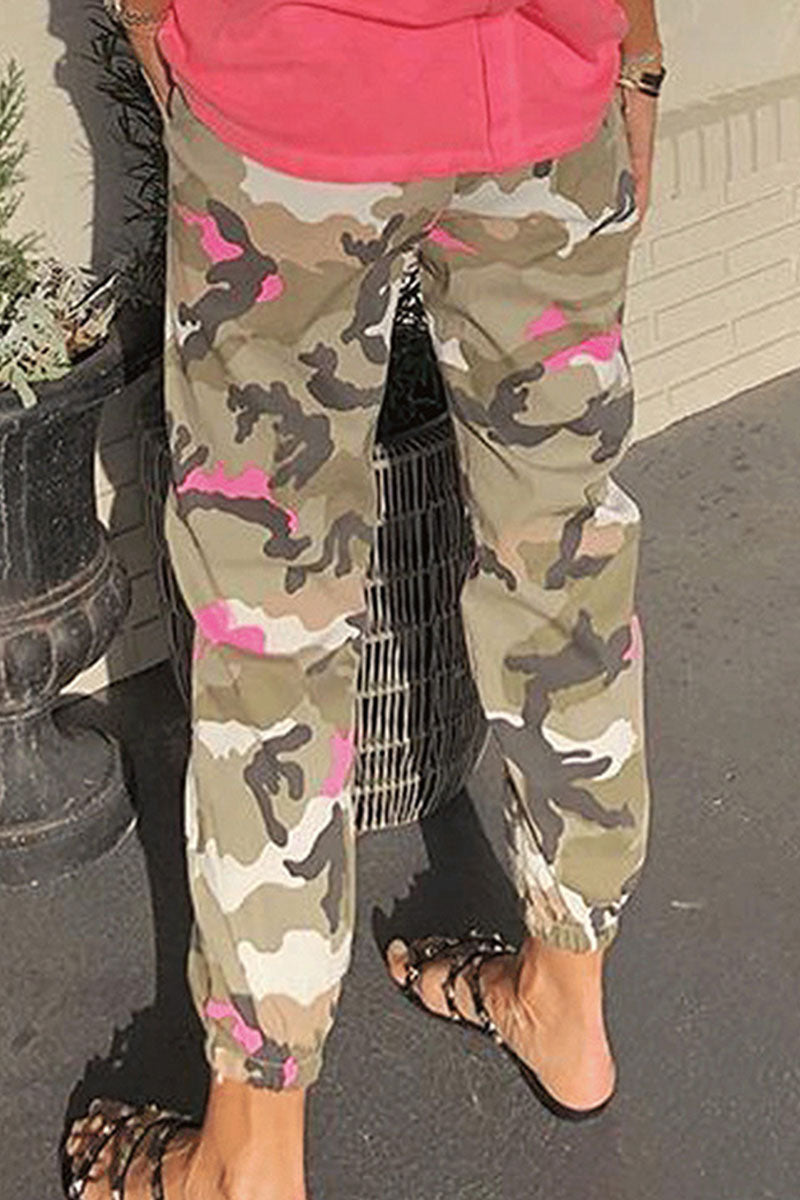 Street Camouflage Print Pants Loose Bottoms