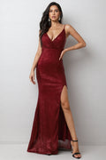 Oona Sequin Halter Maxi Dress