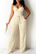 Vests Pants Spaghetti Strap Sleeveless Two Pieces