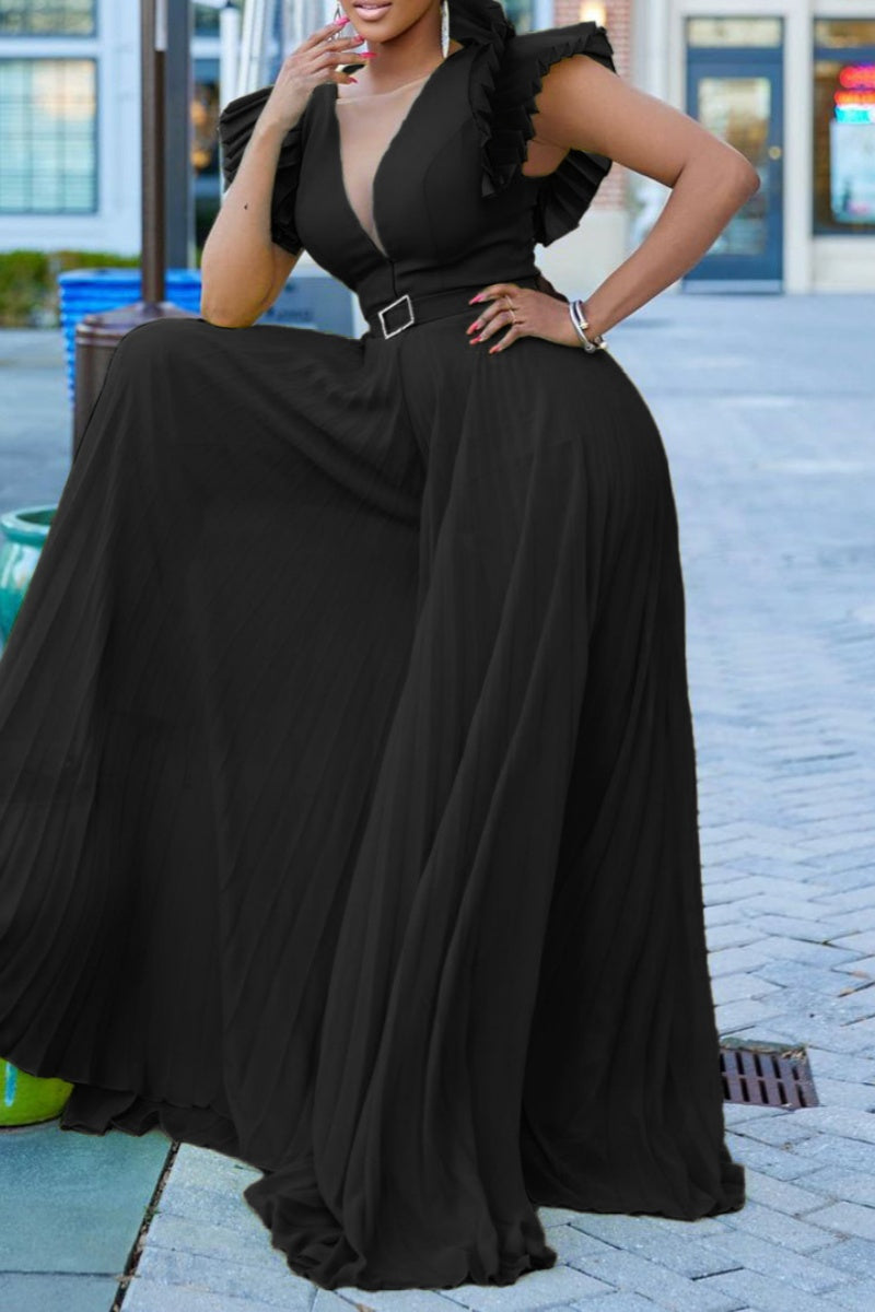 Color With Belt Regular Jumpsuits(7 Colors)