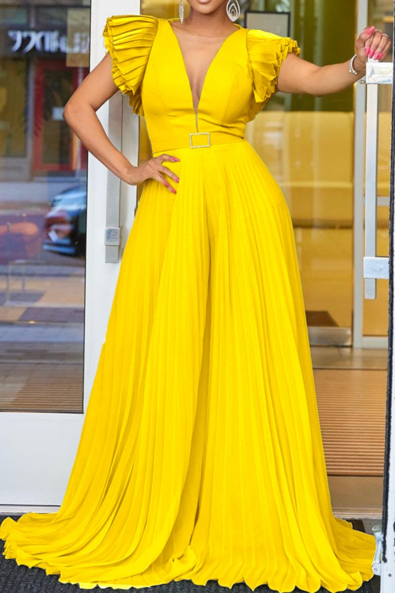 Color With Belt Regular Jumpsuits(7 Colors)