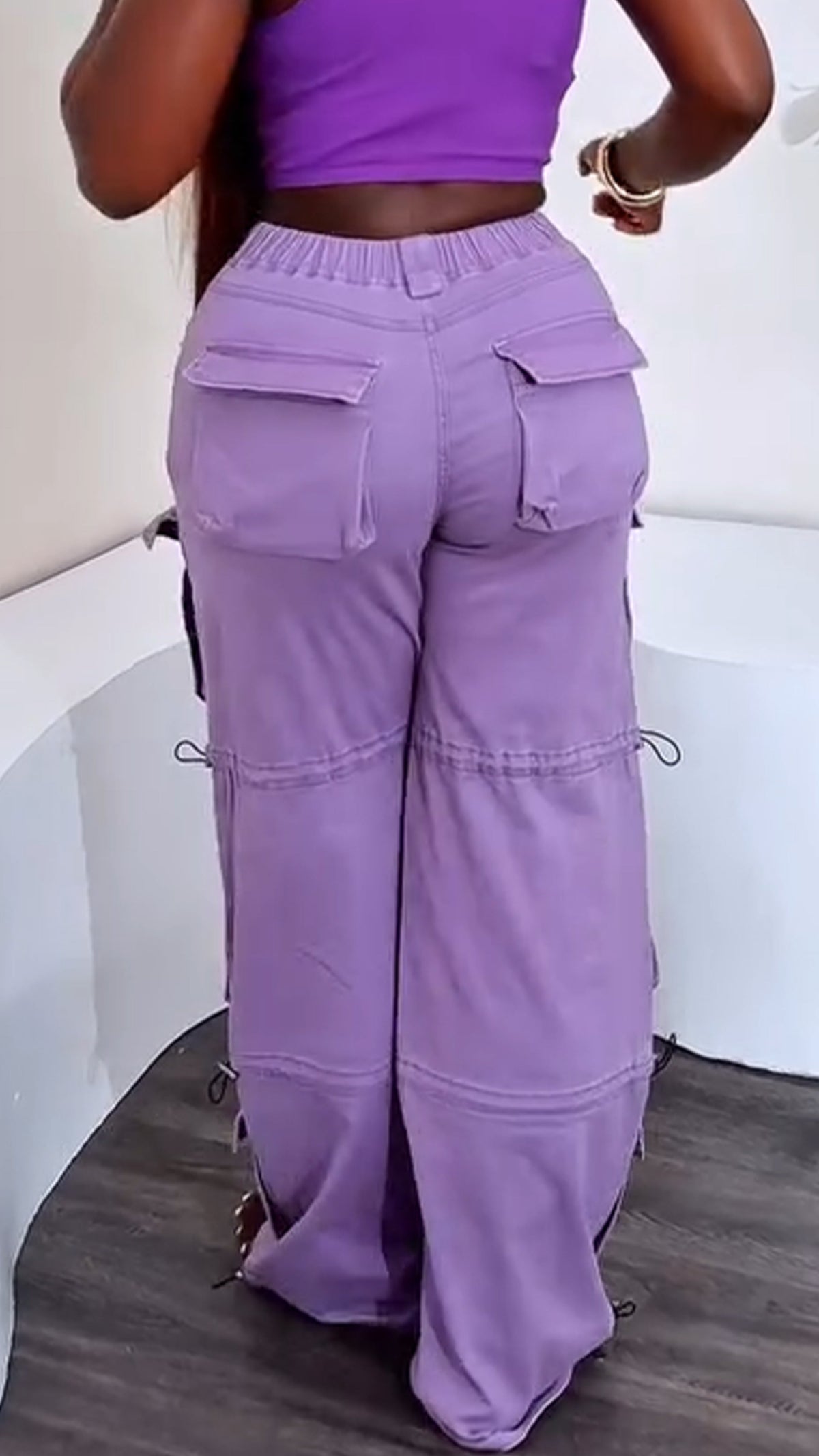 ' Spliced Multi Pocket Pants