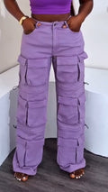 ' Spliced Multi Pocket Pants