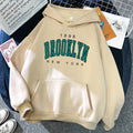 1898 Brooklyn New York Printed Hoodies Fleece Hoody Creativity Pullover Clothing Street Loose Sweatshirts ’s