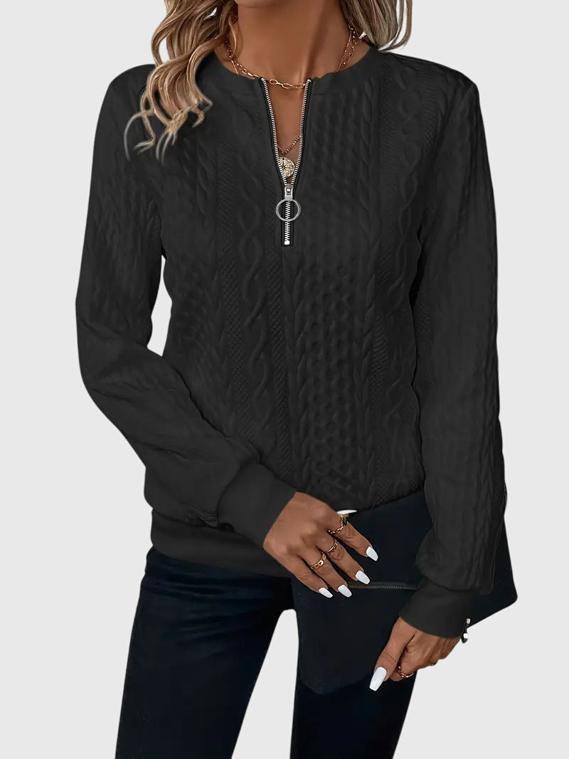 Nora™ | Sweater With Zipper