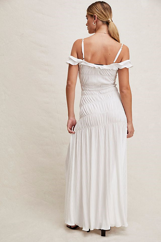 Lindsay Off Shoulder Ruffle Maxi Dress