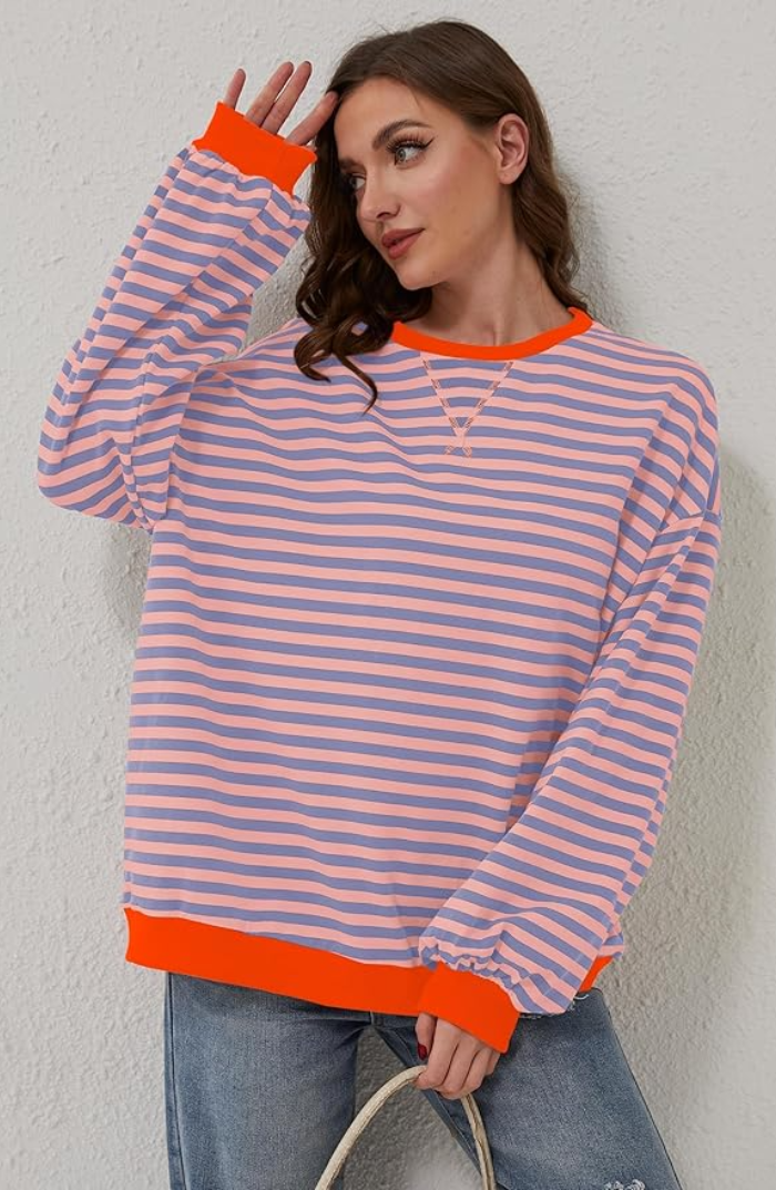 Linda - Oversized Striped Sweater